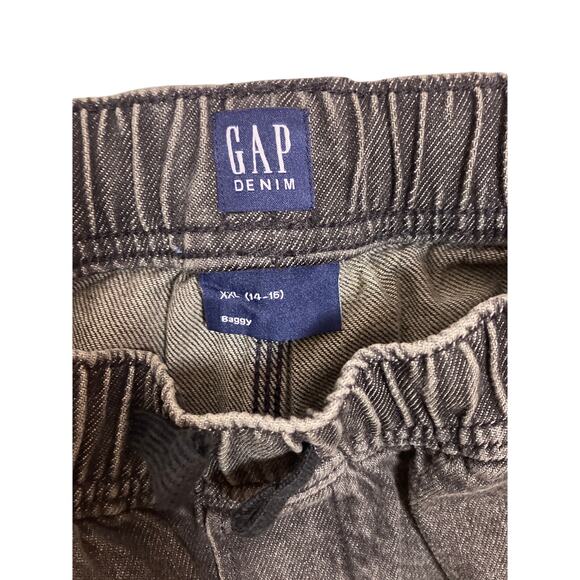 GAP Black Baggy Jeans Boys XXL (14-15) | Relaxed Fit Denim Streetwear Y2K Style - Picture 2 of 5